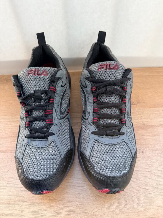 Fila Memory Foam Coolmax Athletic Sneakers Gray Red Men’s Size 9.5 main image 14